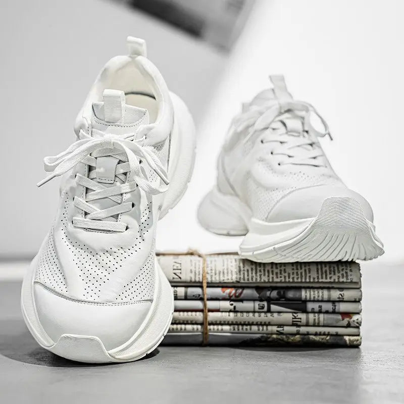 ALVERTON LEATHER TRAINERS