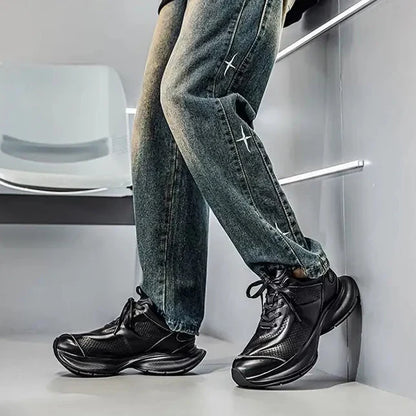 ALVERTON LEATHER TRAINERS