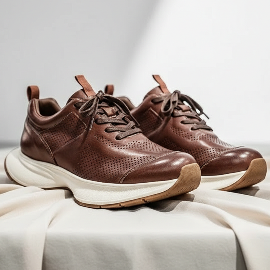 ALVERTON LEATHER TRAINERS