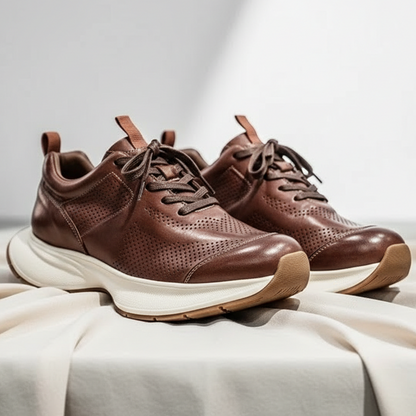 ALVERTON LEATHER TRAINERS