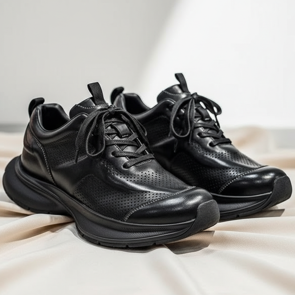 ALVERTON LEATHER TRAINERS