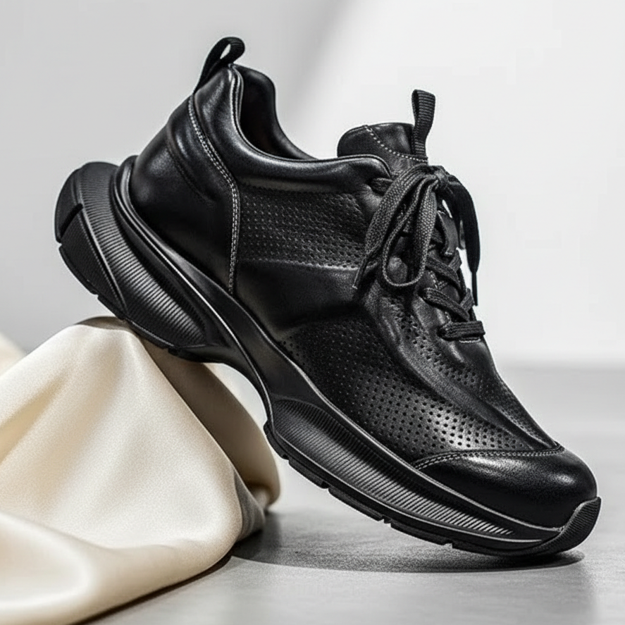 ALVERTON LEATHER TRAINERS